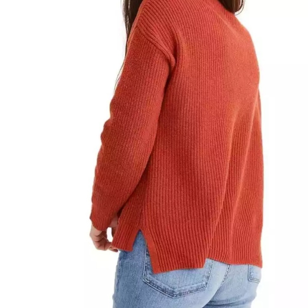 Madewell Rust Oranges Patch Pocket Pullover Sweat… - image 3